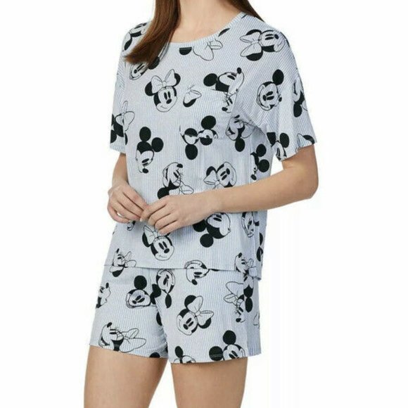 Disney Other - Disney Women's Plus Blue Mickey Mouse Shorts Pajam
